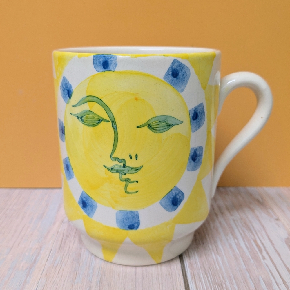 Vintage Sun Face Mug Portugal